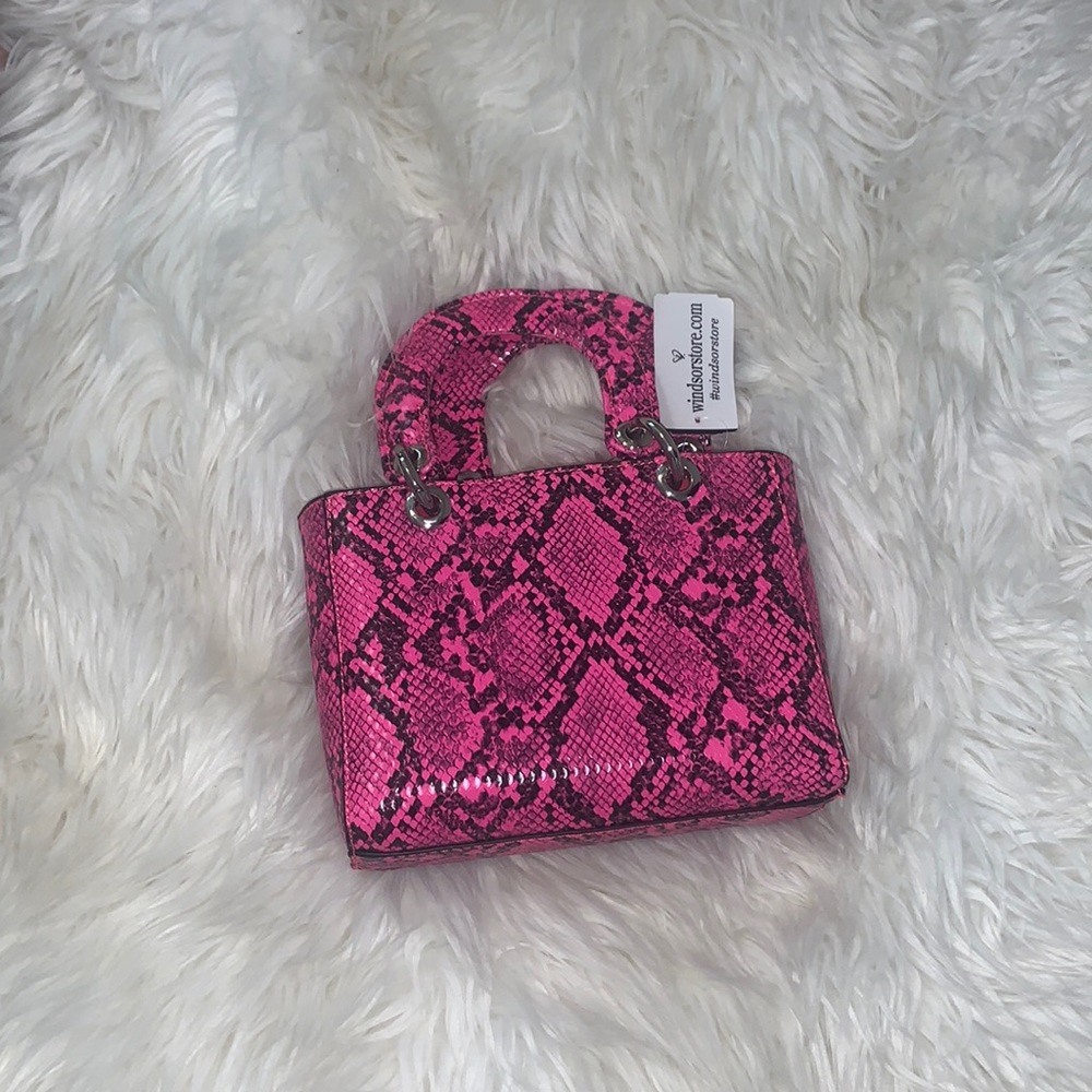 Snake print purse